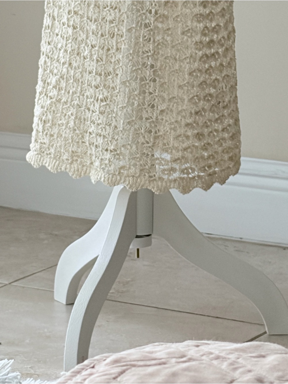 NWT ZARA Open Knit Crochet Maxi Dress Cream Ecru M - Picture 8 of 8